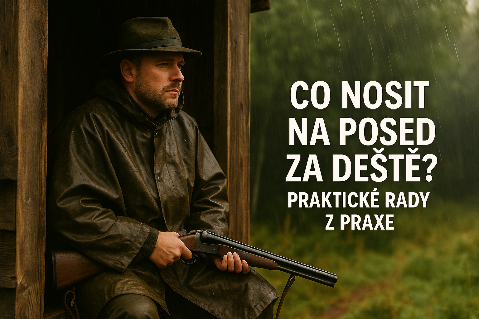 Co nosit na posed za deště? Praktické rady z praxe