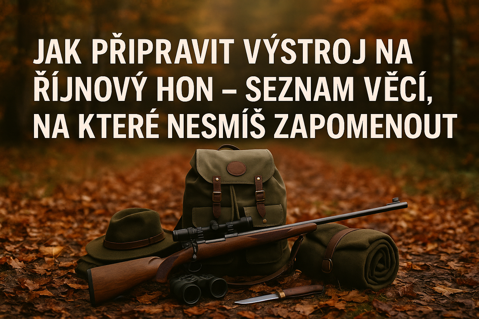 Jak připravit výstroj na říjnový hon – seznam věcí, na které nesmíš zapomenout