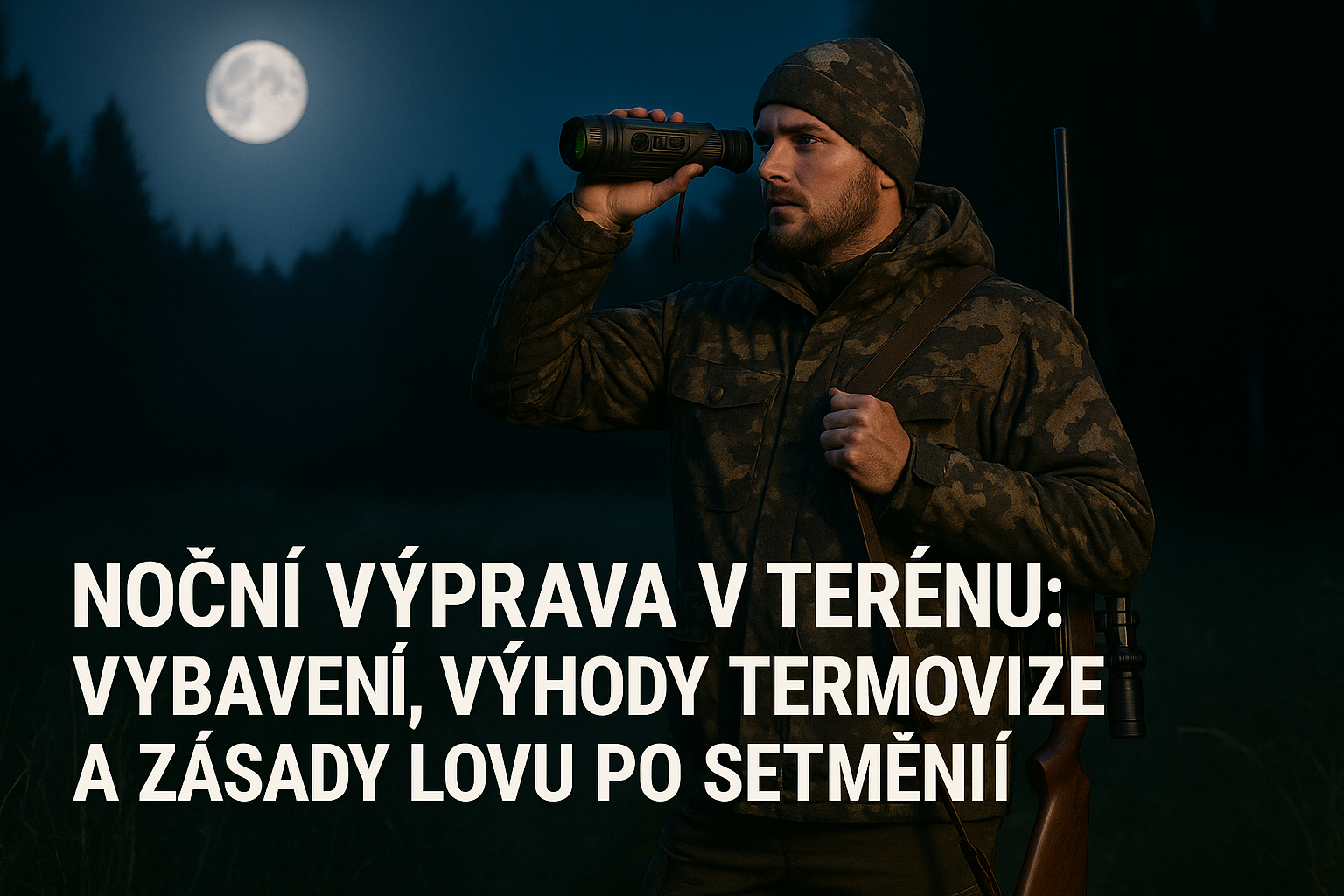 Noční výprava v terénu: vybavení, výhody termovize a zásady lovu po setmění