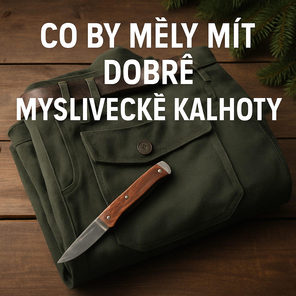 Co by měly mít dobré myslivecké kalhoty – kapsy, výztuhy, pohodlí