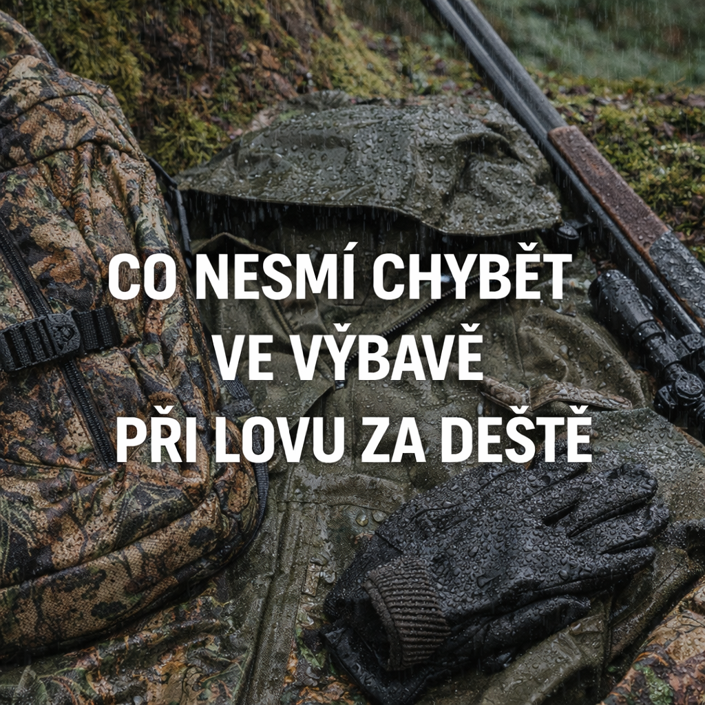 Co nesmí chybět ve výbavě při lovu za deště