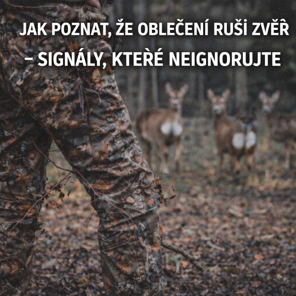 Jak poznat, že oblečení ruší zvěř – signály, které neignorujte