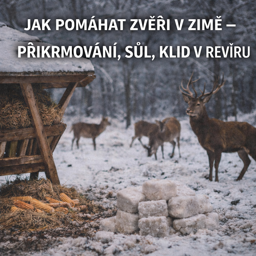 Jak pomáhat zvěři v zimě – přikrmování, sůl, klid v revíru