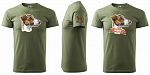 Pánské myslivecké tričko 129 PXT CREATIVE se psem khaki vel. XXL - Obrázek (5)