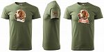 Pánské myslivecké tričko 129 PXT CREATIVE se psem khaki vel. XXL - Obrázek (17)