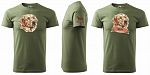 Pánské myslivecké tričko 129 PXT CREATIVE se psem khaki vel. S - Obrázek (11)