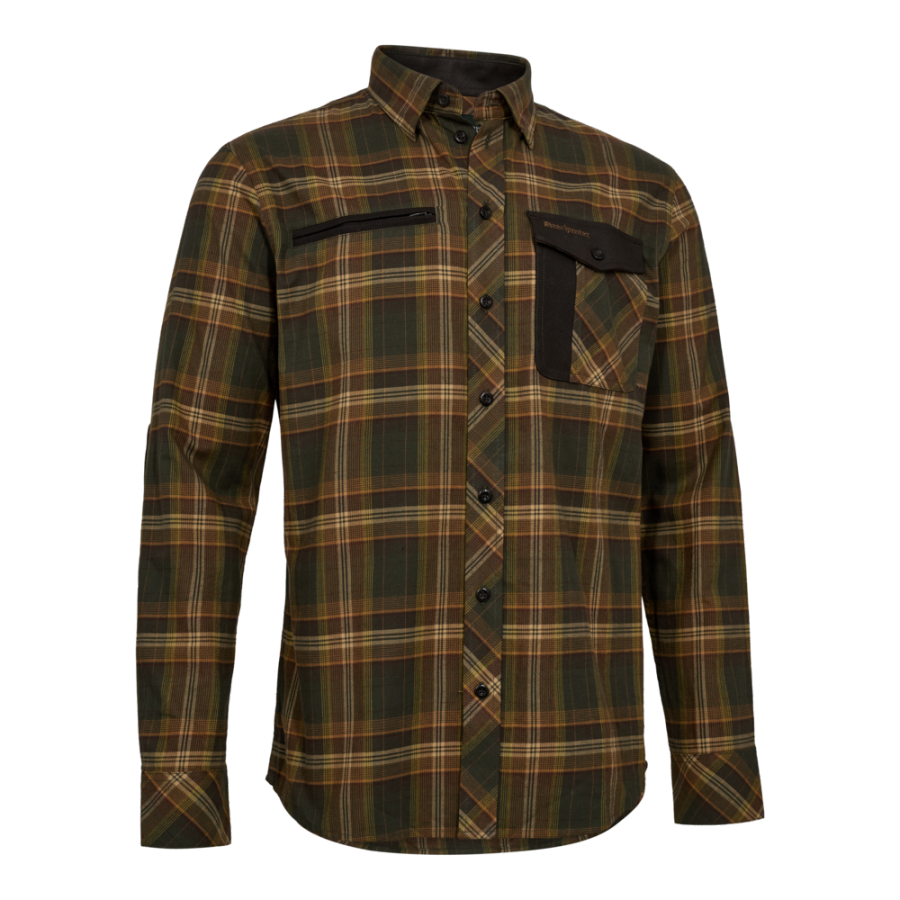 Deerhunter-Bennett Shirt 38274 Green Check