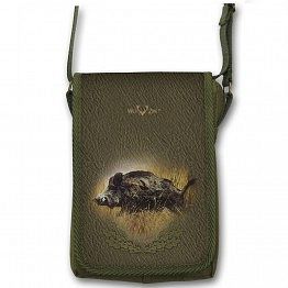 B93/c Lovecká brašna text. zelená divočák 15x23x5cm - Obrázek B93/c Lovecká brašna text. zelená divočák 15x23x5cm - Obrázek