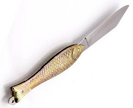 Mikov nůž rybička 130 -Nzn-1/ zlatý