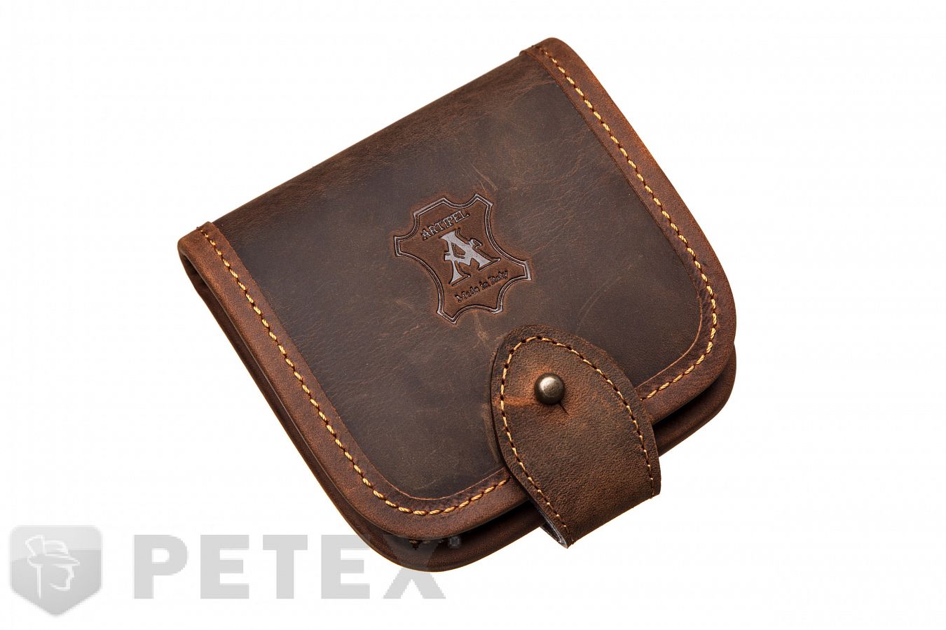 GBP09 Zásobník na náboje 5 ks, kožený hnědý - Obrázek GBP09 Zásobník na náboje 5 ks, kožený hnědý - Obrázek