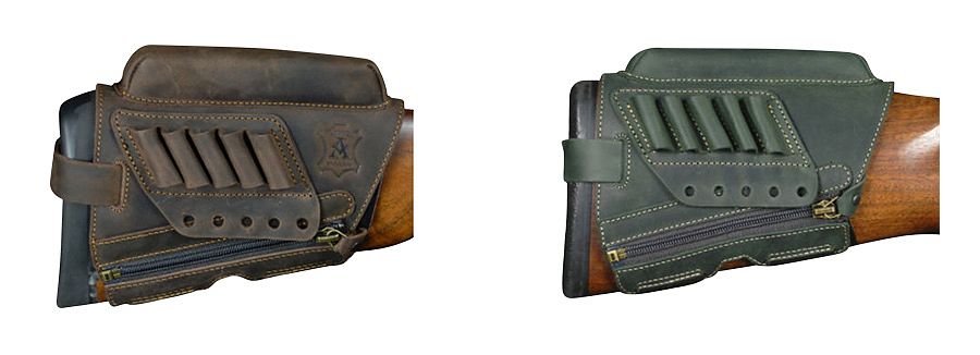 ARD01/R/P zvýšená licnice se zipem, zásobníkem 28 mm kožený návlek na pažbu hnědý - Obrázek ARD01/R/P zvýšená licnice se zipem, zásobníkem 28 mm kožený návlek na pažbu hnědý - Obrázek