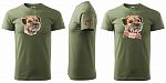 Pánské myslivecké tričko 129 PXT CREATIVE se psem khaki vel. XXXL - Obrázek (3)