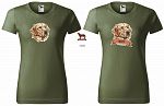Dámské myslivecké tričko 134 PXT CREATIVE se psem khaki vel. XL - Obrázek (12)