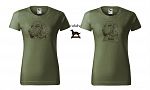 Dámské myslivecké tričko 134 PXT CREATIVE se psem černé, khaki vel. XL - Obrázek (18) Dámské myslivecké tričko 134 PXT CREATIVE se psem černé, khaki vel. XL - Obrázek (18)
