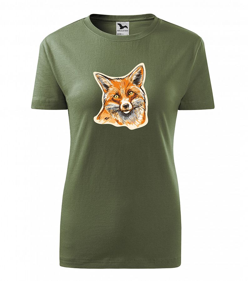 Dámské myslivecké tričko 134 PXT CREATIVE khaki se zvěří