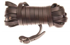 Barvářská šńůra plochá šíře 14 mm, přezka, hnědá, VO04, 6 m - Obrázek Barvářská šńůra plochá šíře 14 mm, přezka, hnědá, VO04, 6 m - Obrázek