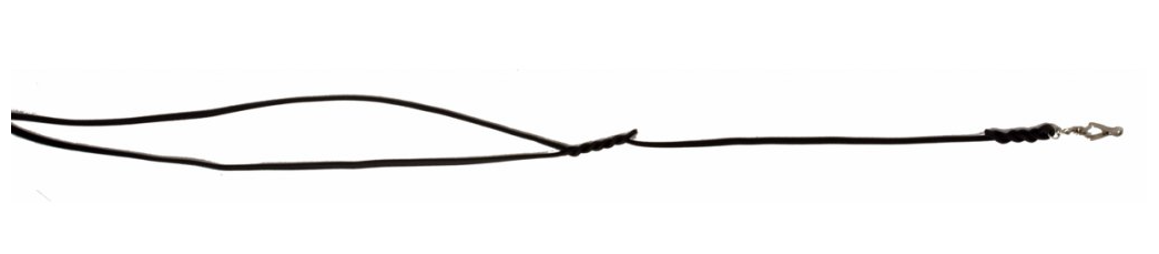 Vodítko vypouštěcí kulaté, kůže 6x10 mm, VO102, přírodní, pro silnější psy