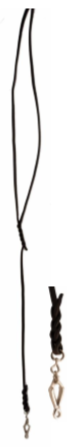 Vodítko vypouštěcí kulaté, kůže 6x10 mm, VO102, hnědé, pro silnější psy
