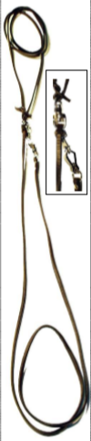 Vodítko vypouštěcí kulaté, kůže 6 mm, VO17, hnědé - Obrázek Vodítko vypouštěcí kulaté, kůže 6 mm, VO17, hnědé - Obrázek