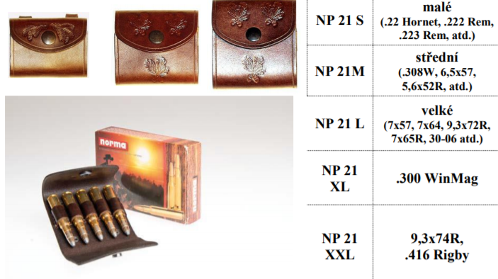 Pouzdro na kulové náboje uzavřené NP21 S malé - Obrázek Pouzdro na kulové náboje uzavřené NP21 S malé - Obrázek