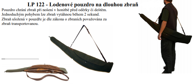 Lodenové pouzdro na dlouhou zbrań, LP 122 - Obrázek Lodenové pouzdro na dlouhou zbrań, LP 122 - Obrázek